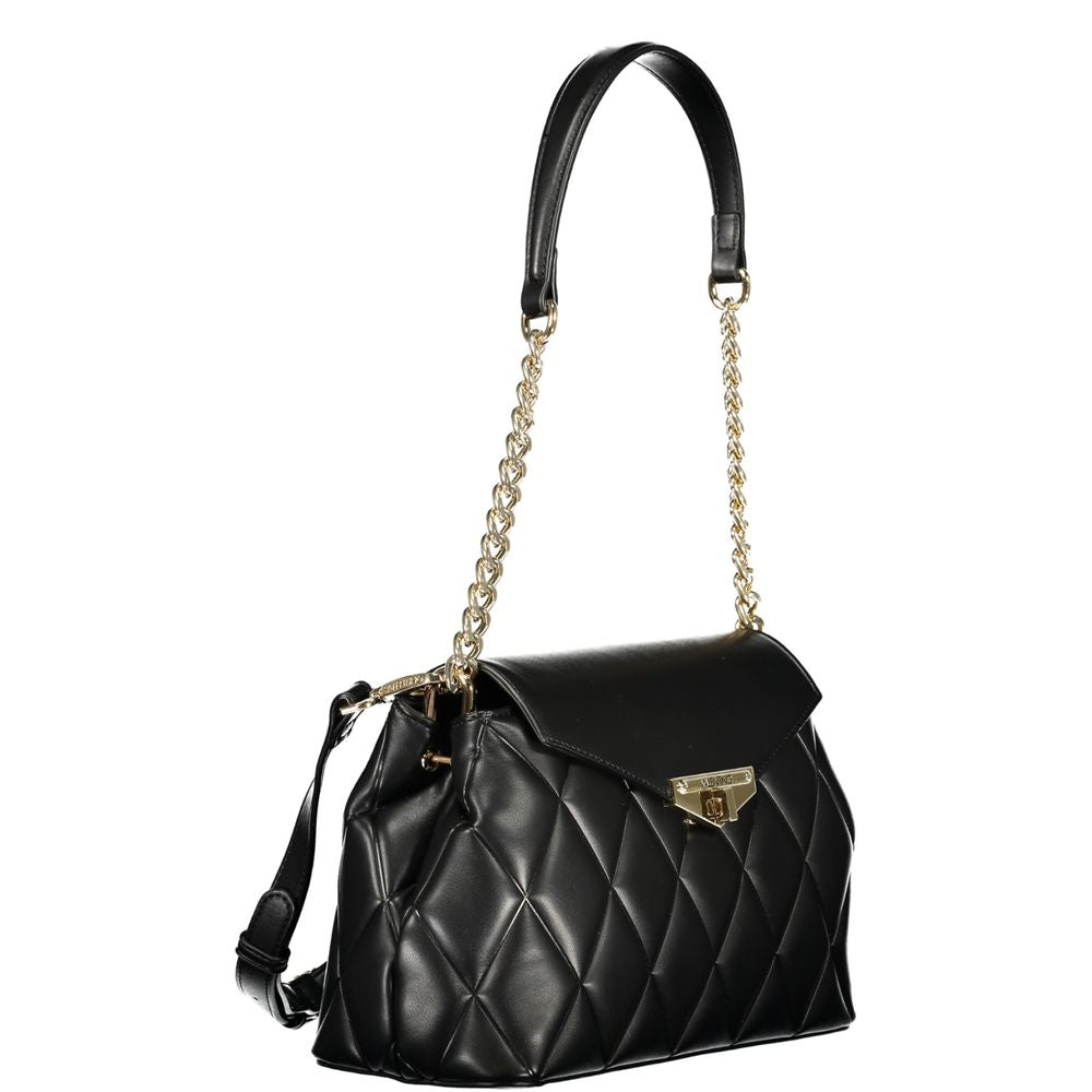 Mario Valentino Nero Polyurethane Women Shoulder Bag | Regal Royce