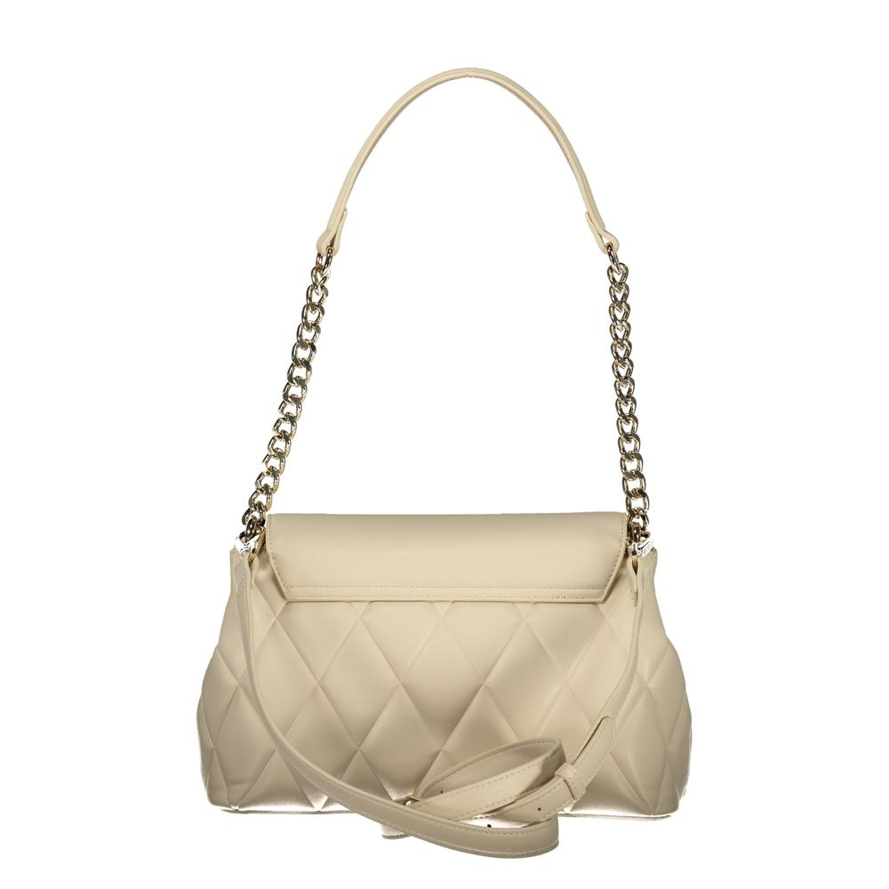Mario Valentino Beige Polyurethane Women Shoulder Bag | Regal Royce