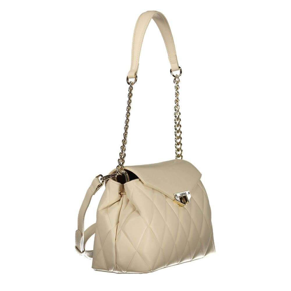 Mario Valentino Beige Polyurethane Women Shoulder Bag | Regal Royce