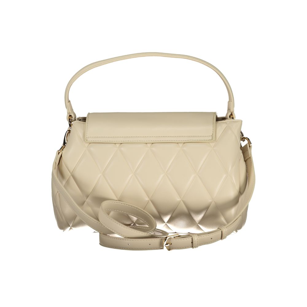 Mario Valentino Beige Polyurethane Women Handbag | Regal Royce