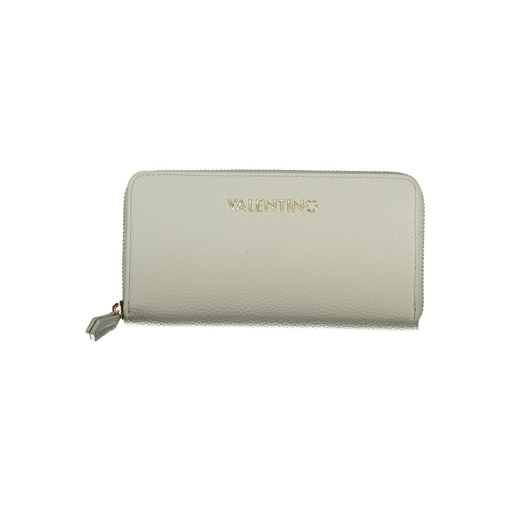 Mario Valentino Grigio Polyurethane Woman Wallet | Regal Royce