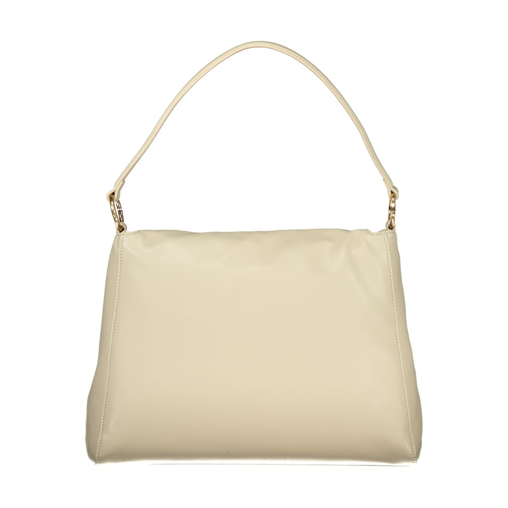 Mario Valentino Beige Polyurethane Women Shoulder Bag | Regal Royce