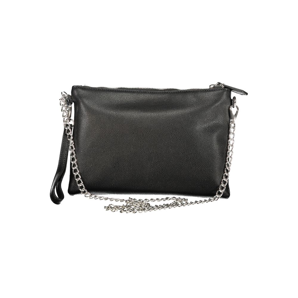 Mario Valentino Black Polyurethane Women's Shoulder Bag | Regal Royce