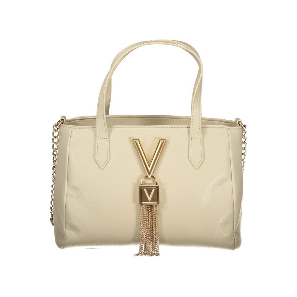 Mario Valentino Beige Polyurethane Women Handbag | Regal Royce