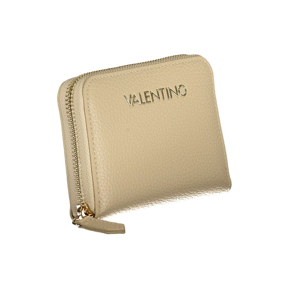 Mario Valentino Beige Polyurethane Women Wallet | Regal Royce