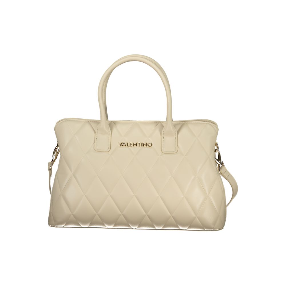 Mario Valentino Beige Polyurethane Women Handbag | Regal Royce