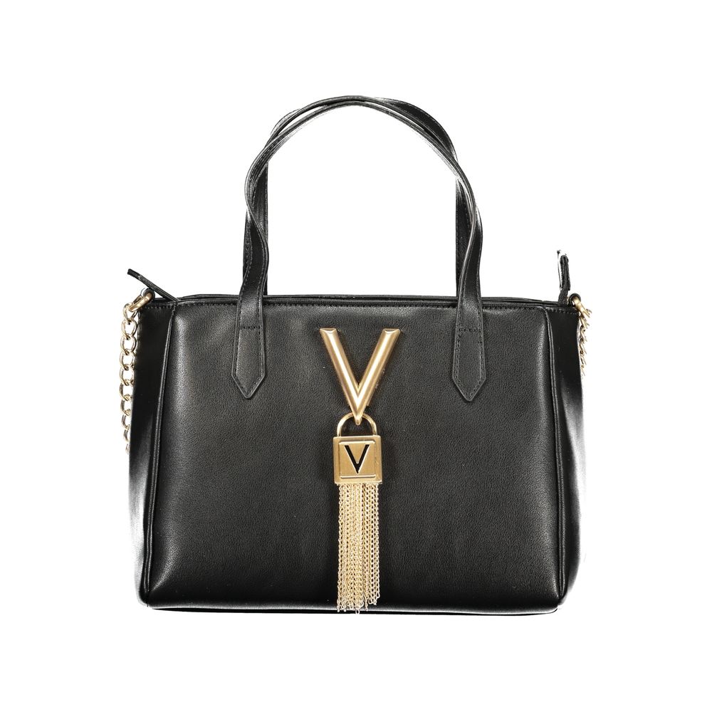 Mario Valentino Black Polyurethane Women Handbag | Regal Royce