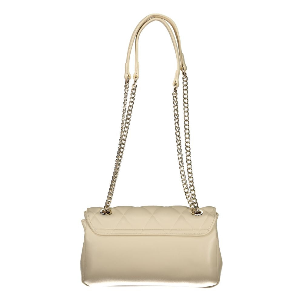 Mario Valentino Beige Polyurethane Women Handbag | Regal Royce
