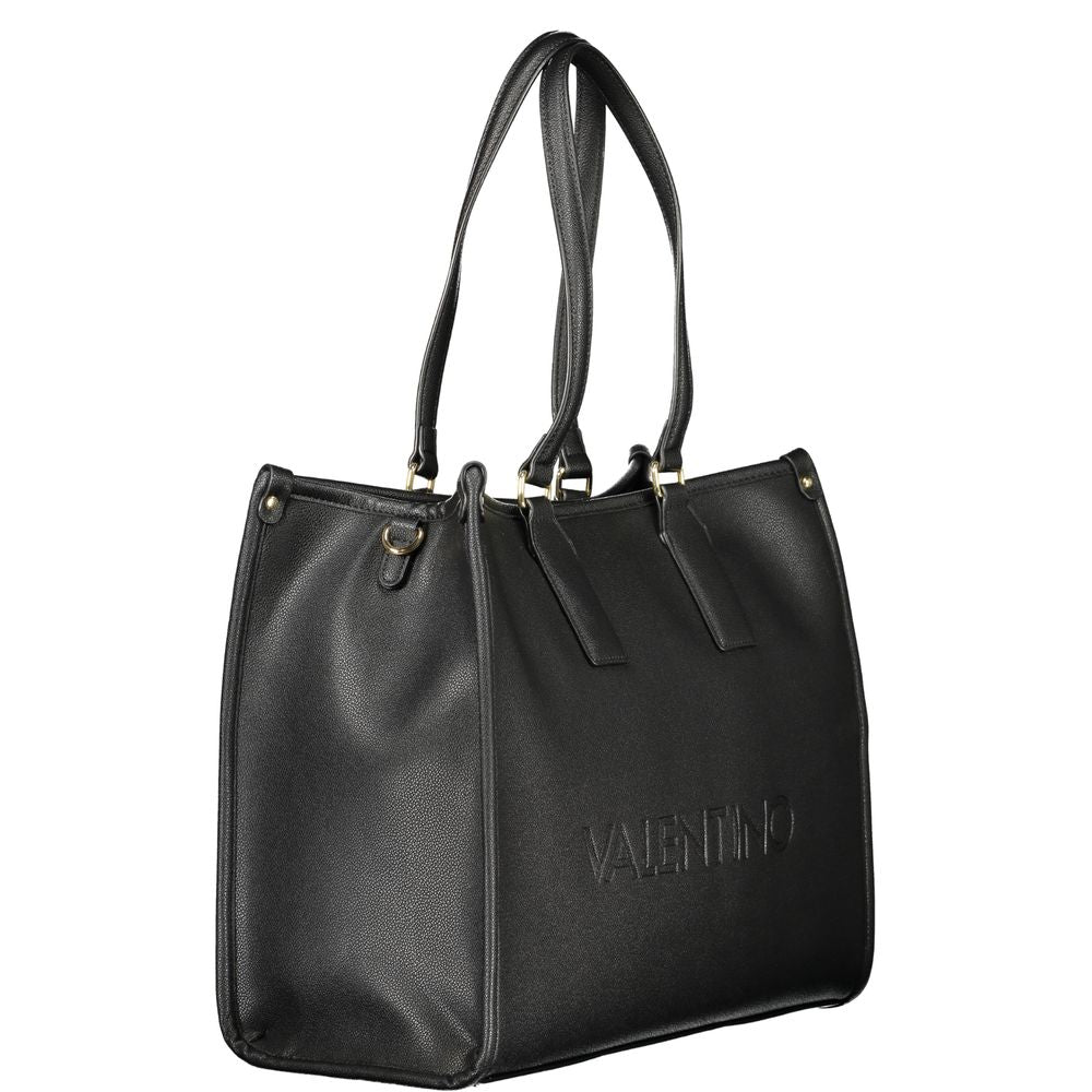 Mario Valentino Nero Poliuretano Women Handbag | Regal Royce