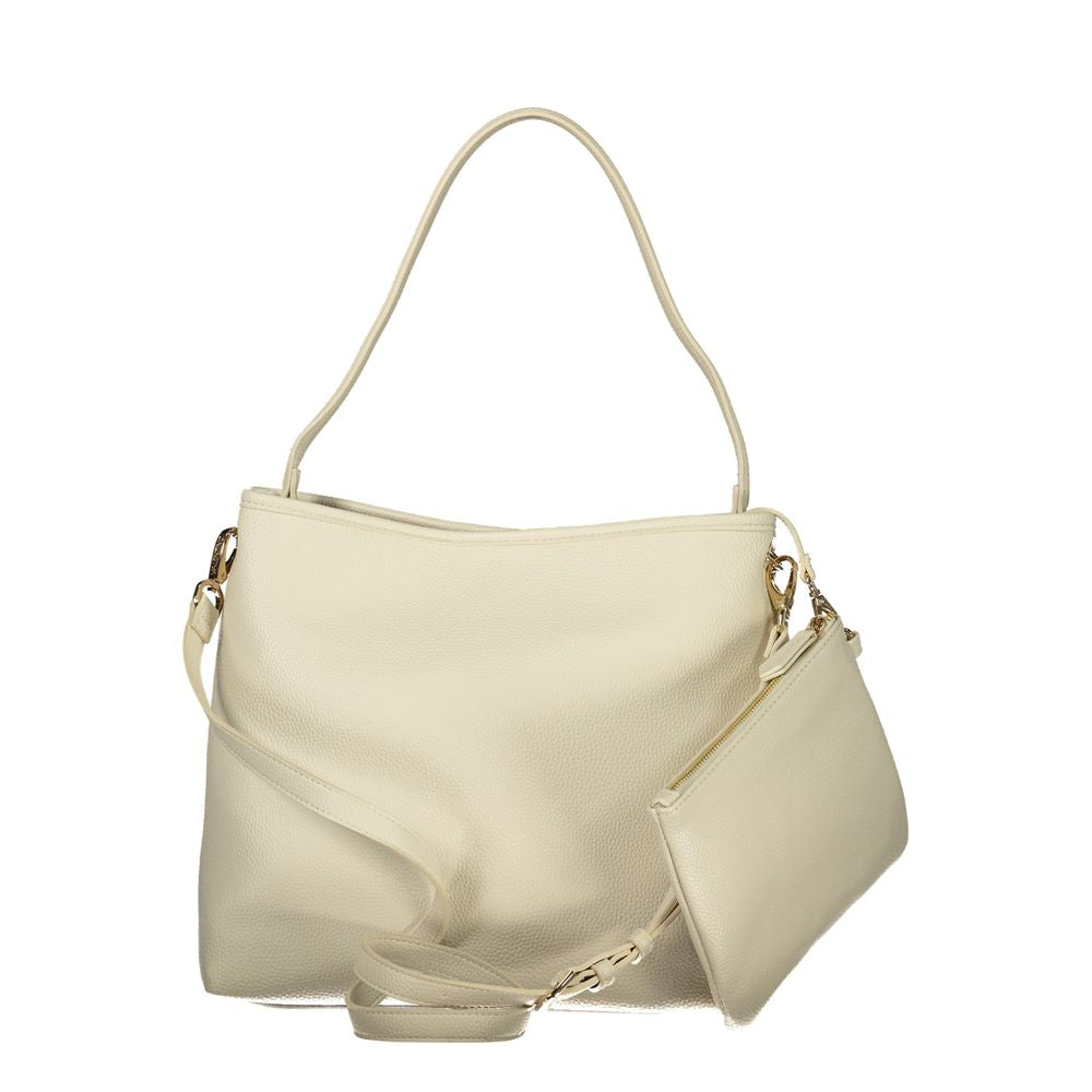 Mario Valentino Beige Polyurethane Women Shoulder Bag | Regal Royce