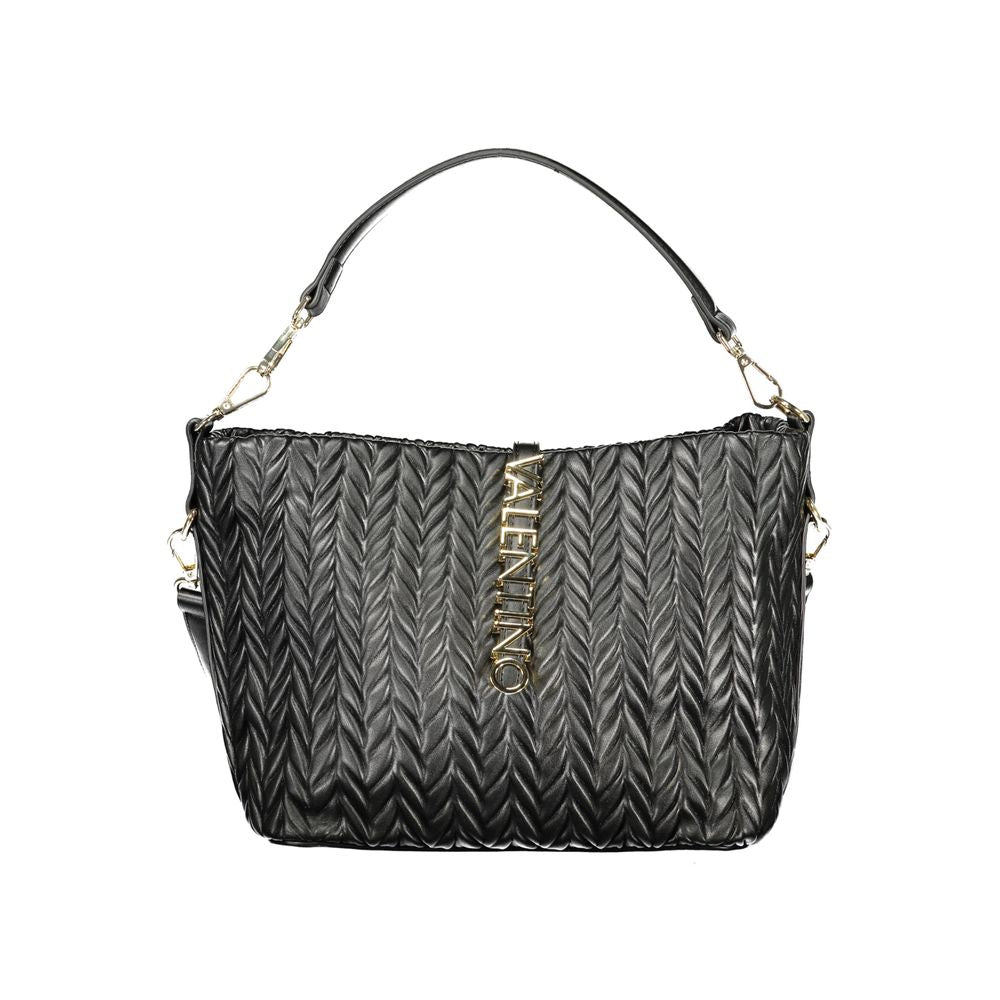 Mario Valentino Black Polyurethane Women's Shoulder Bag | Regal Royce