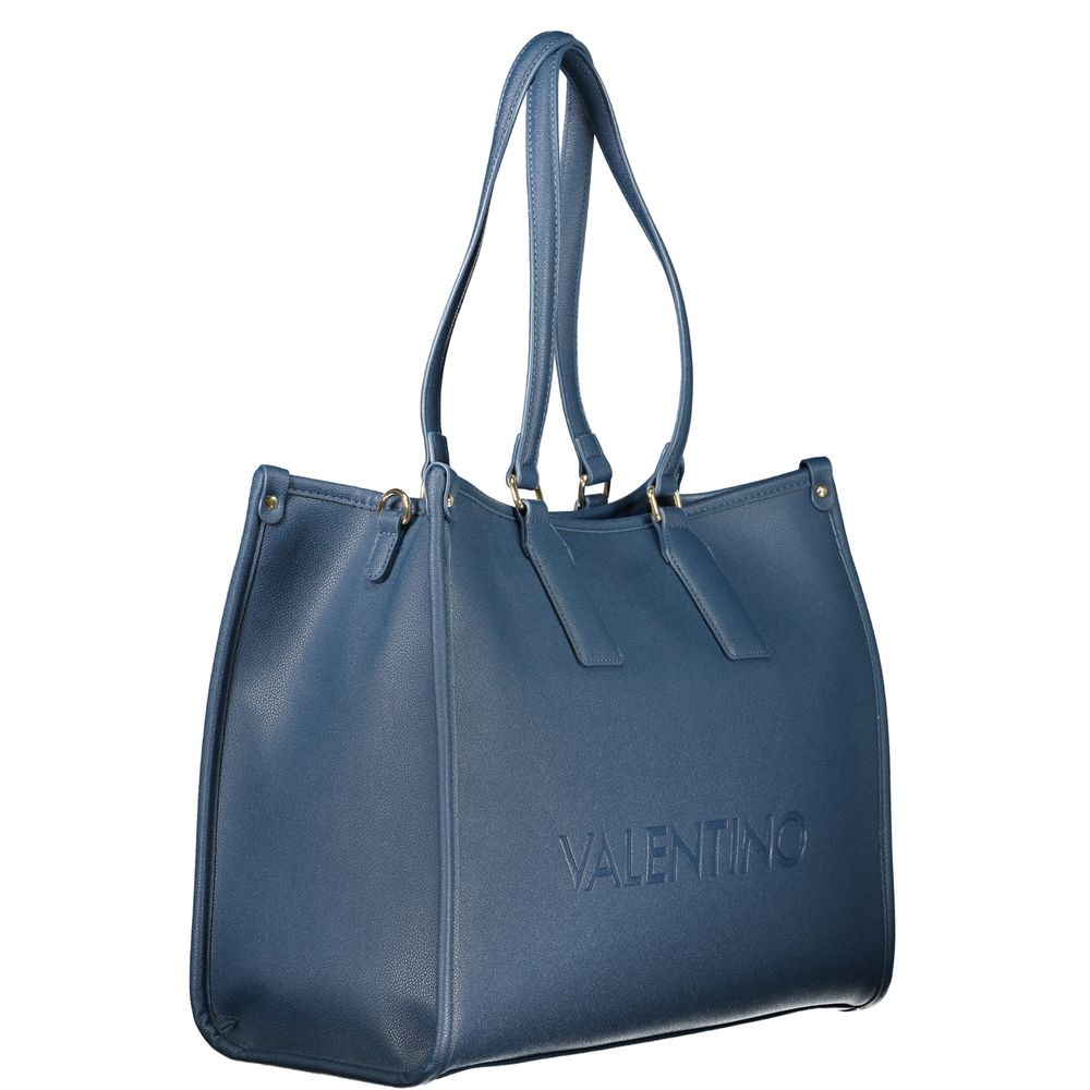 Mario Valentino Blu Polyurethane Women Handbag | Regal Royce