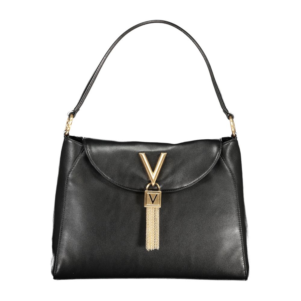 Mario Valentino Black Polyurethane Women Shoulder Bag | Regal Royce