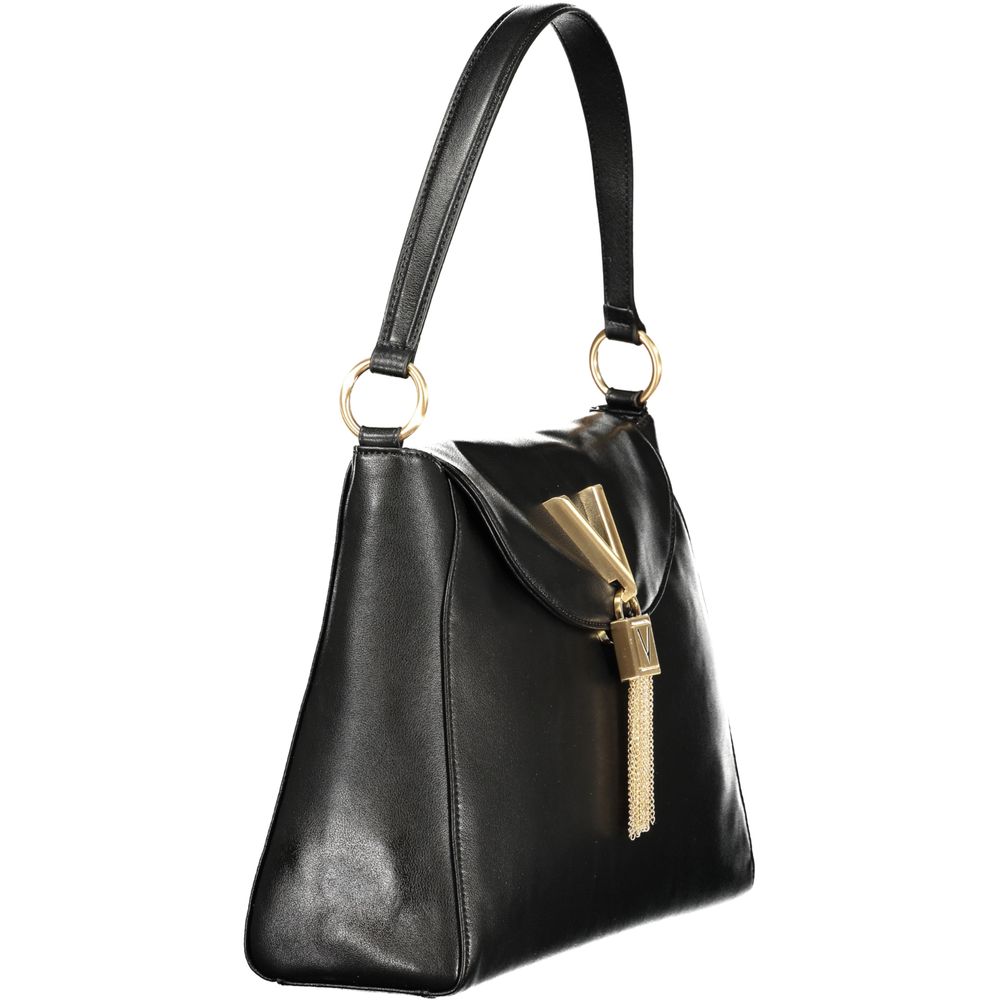 Mario Valentino Black Polyurethane Women Shoulder Bag | Regal Royce