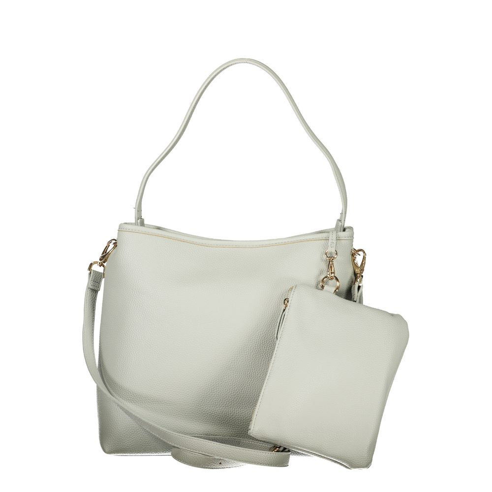 Mario Valentino Grigio Polyurethane Women Shoulder Bag | Regal Royce