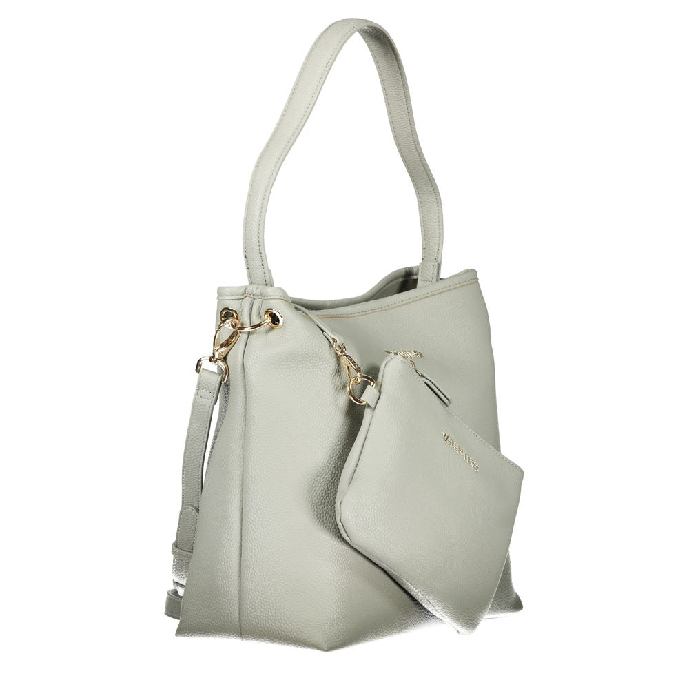 Mario Valentino Grigio Polyurethane Women Shoulder Bag | Regal Royce