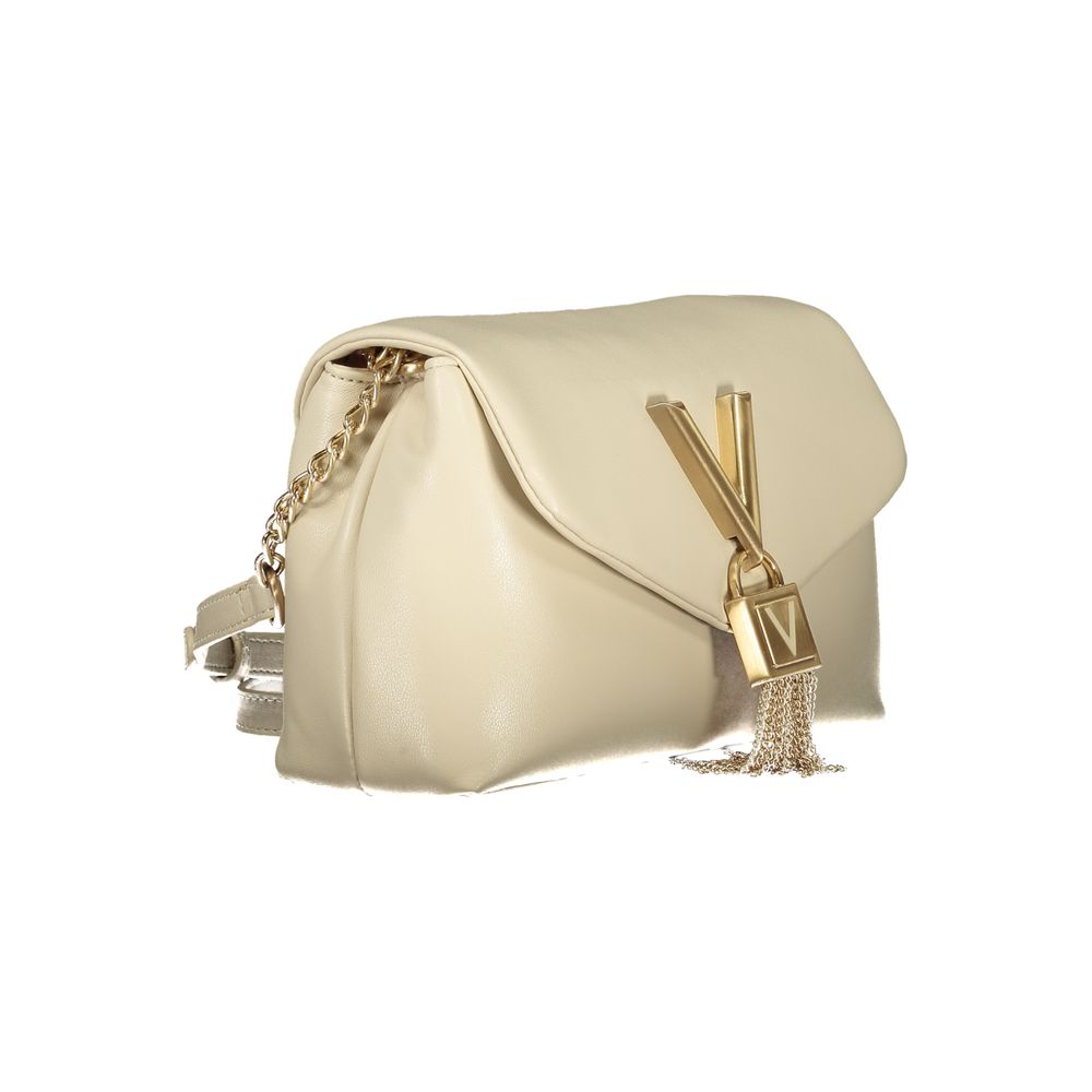 Mario Valentino Beige Polyurethane Women Shoulder Bag | Regal Royce