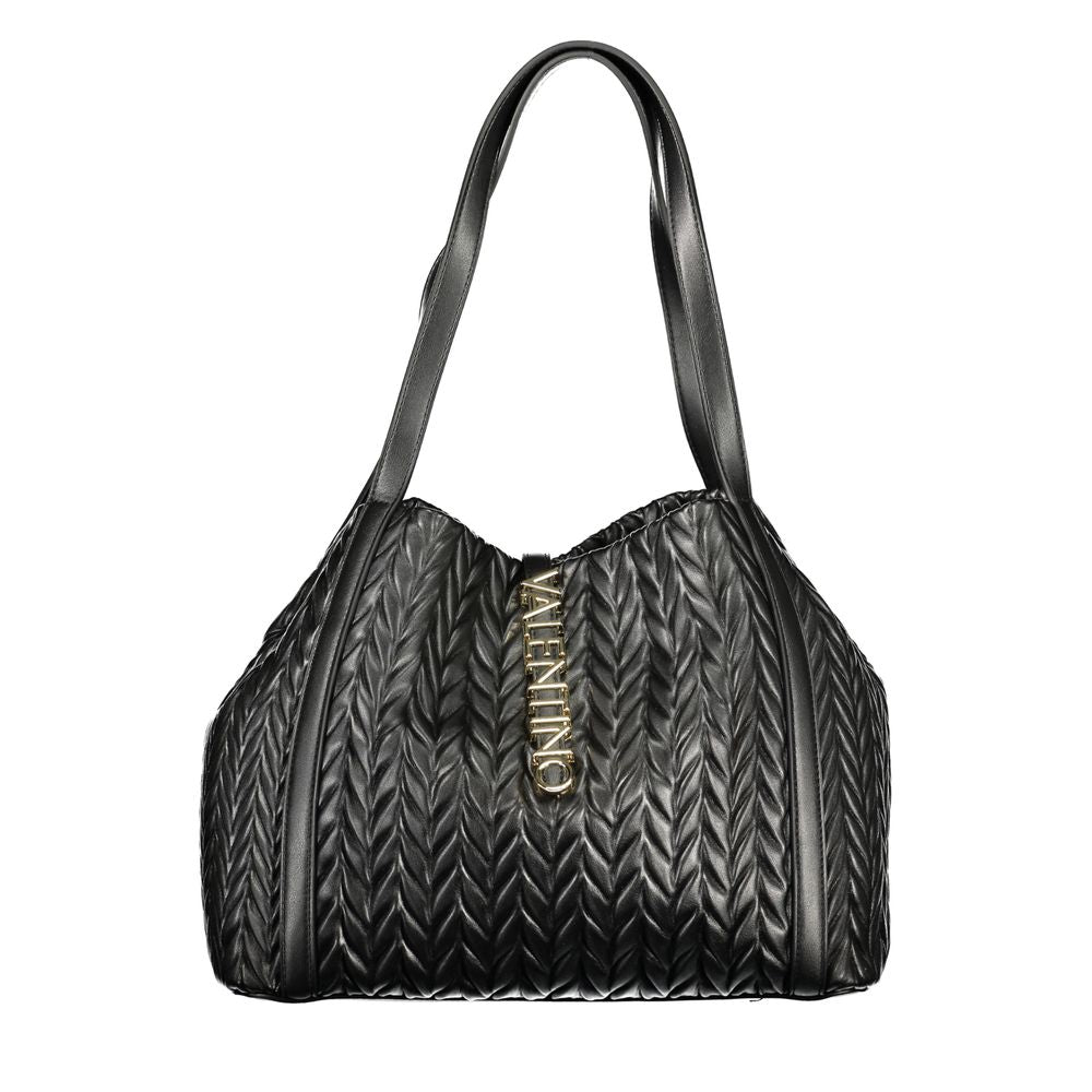 Mario Valentino Nero Poliuretano Women Shoulder Bag | Regal Royce