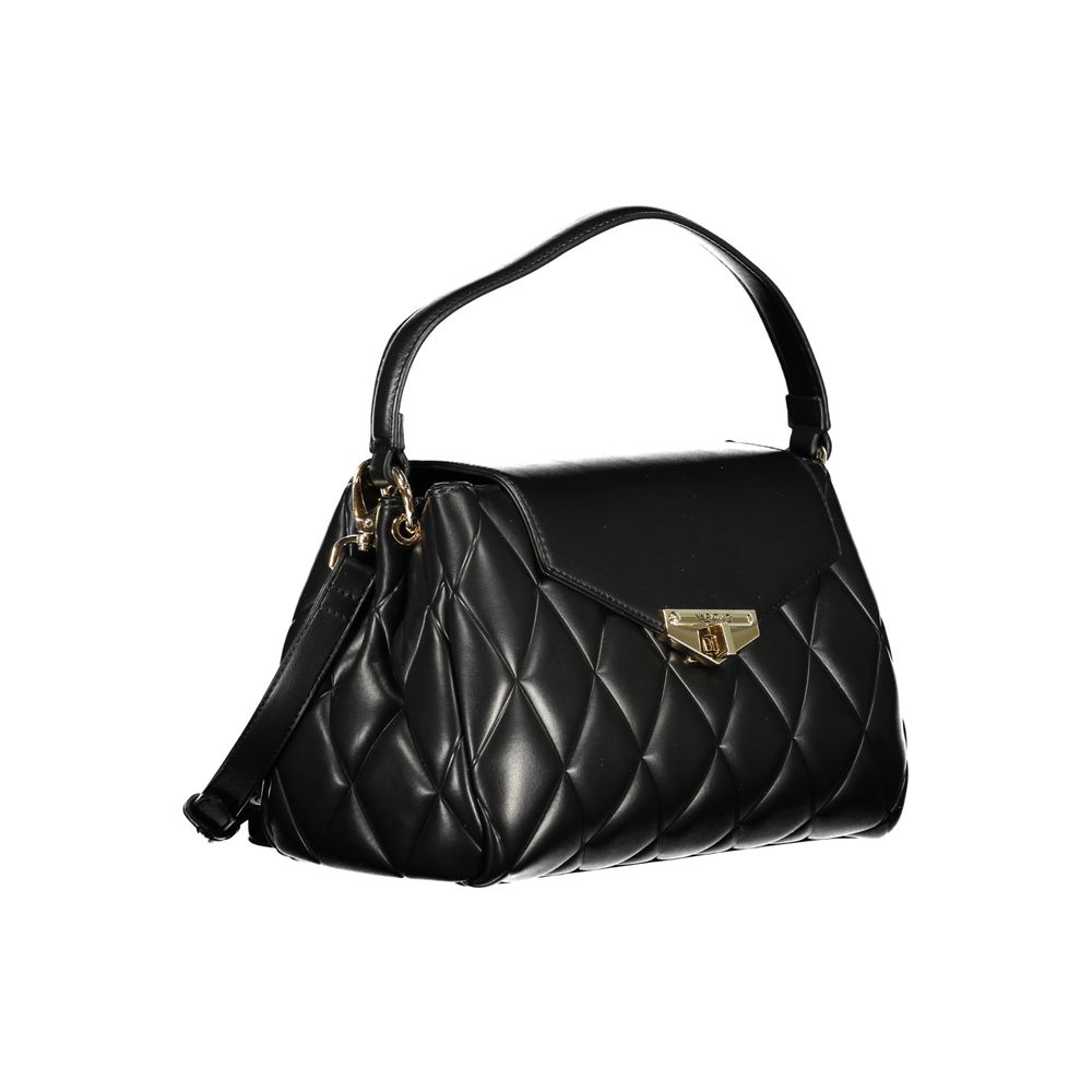 Mario Valentino Black Polyurethane Women's Handbag | Regal Royce