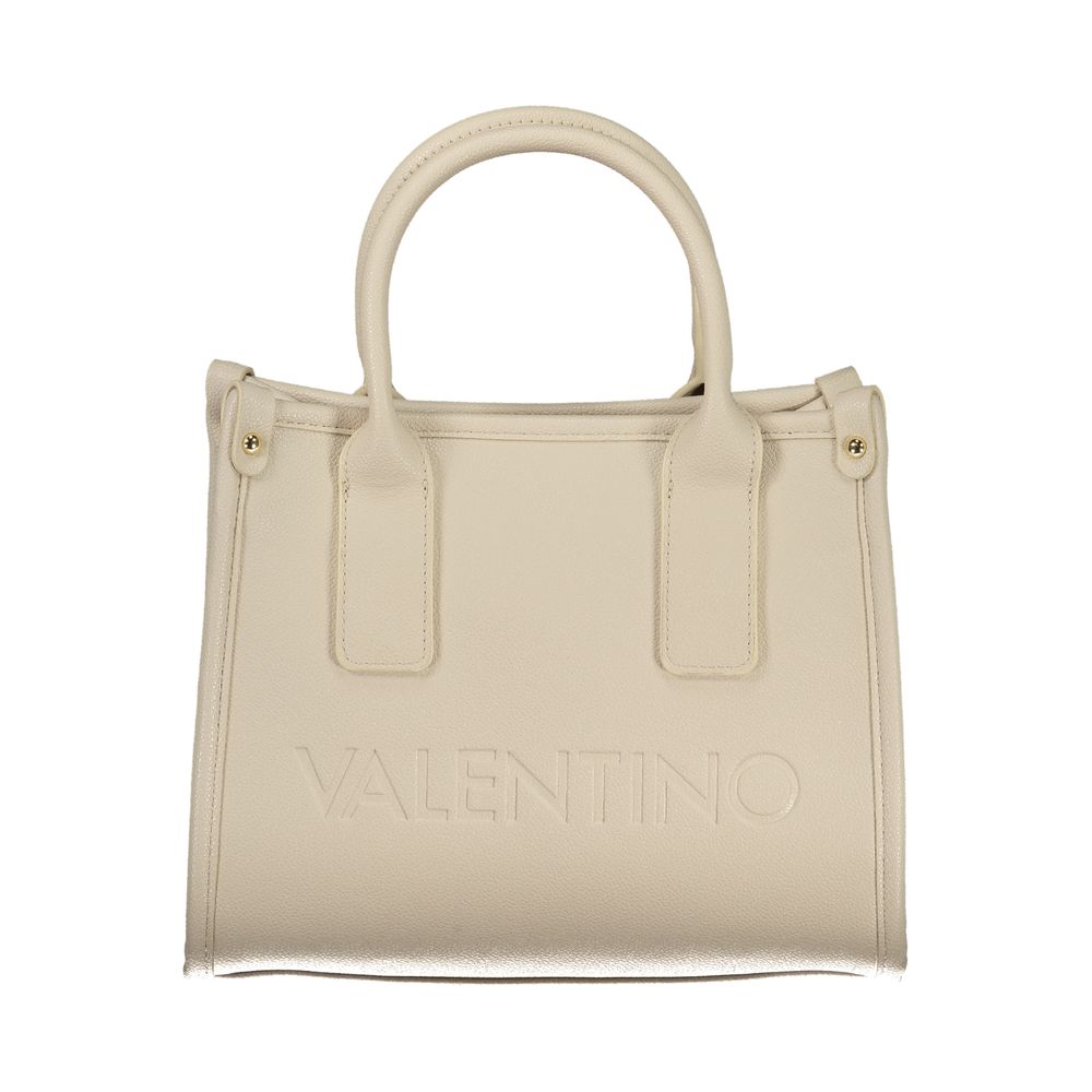 Mario Valentino Beige Polyurethane Women Handbag | Regal Royce