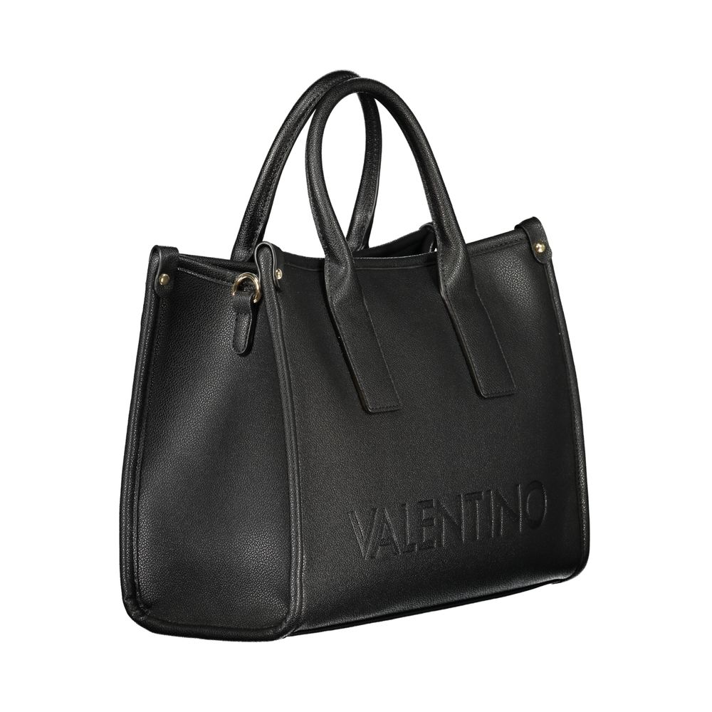 Mario Valentino Nero Poliuretano Women Handbag | Regal Royce