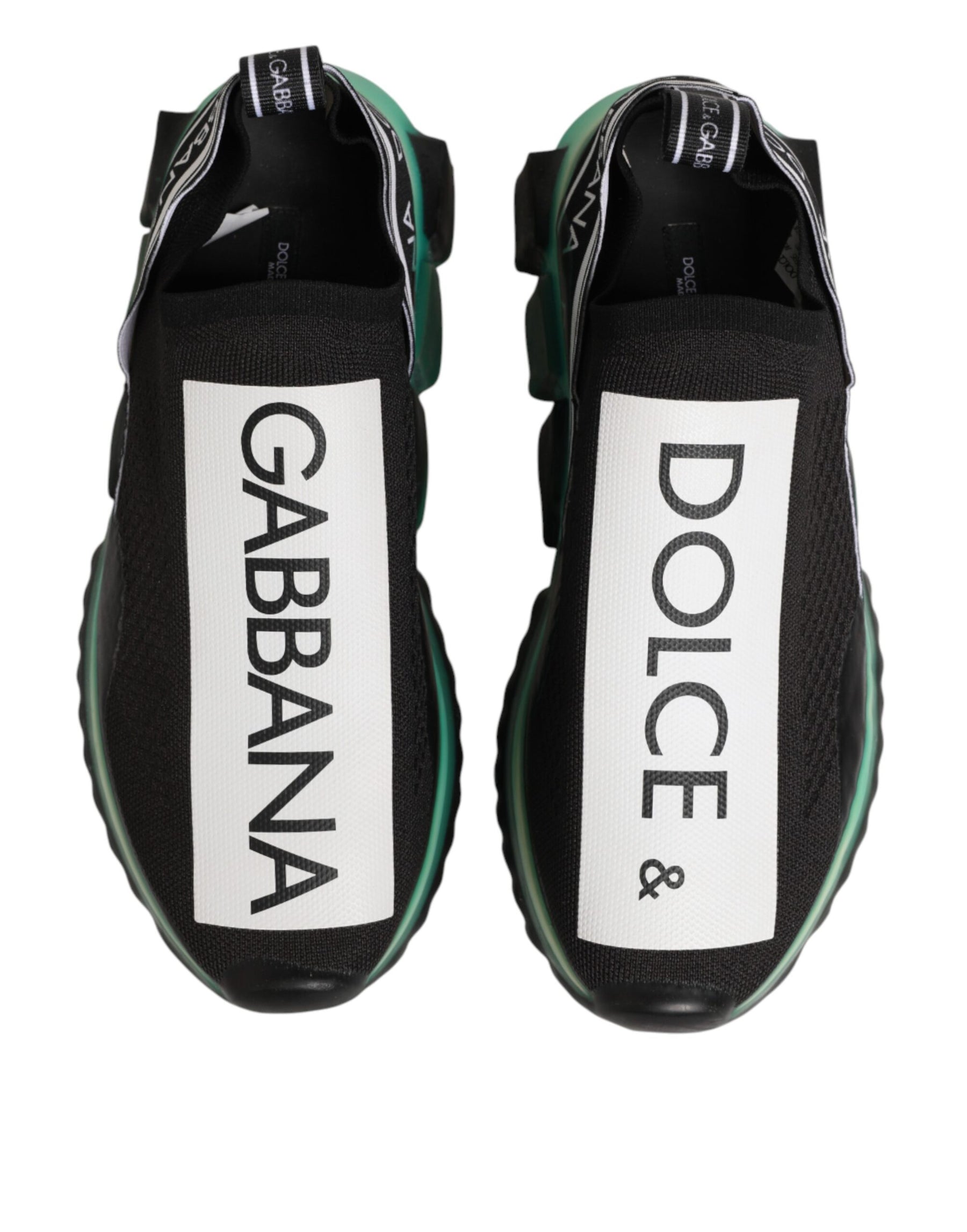 Dolce & Gabbana Black Slip On Sorrento Men Sneakers Shoes | Regal Royce