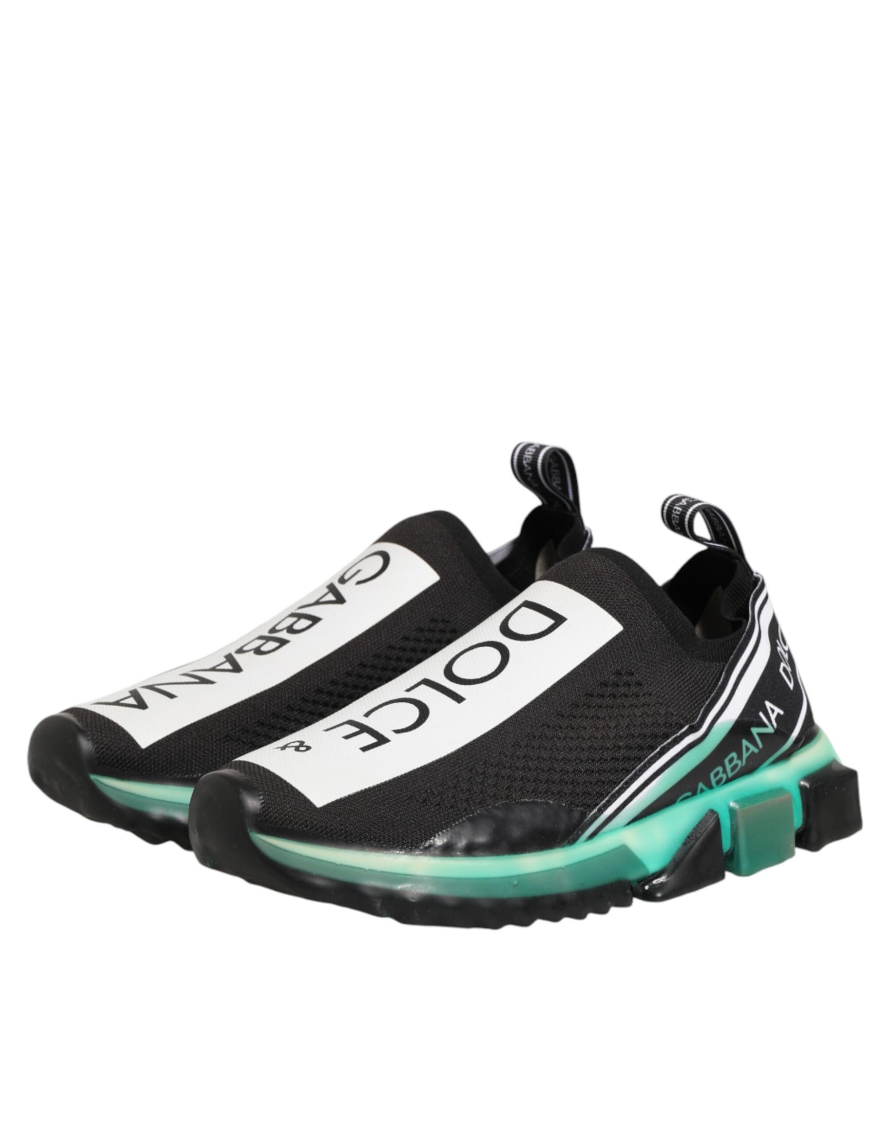 Dolce & Gabbana Black Slip On Sorrento Men Sneakers Shoes | Regal Royce