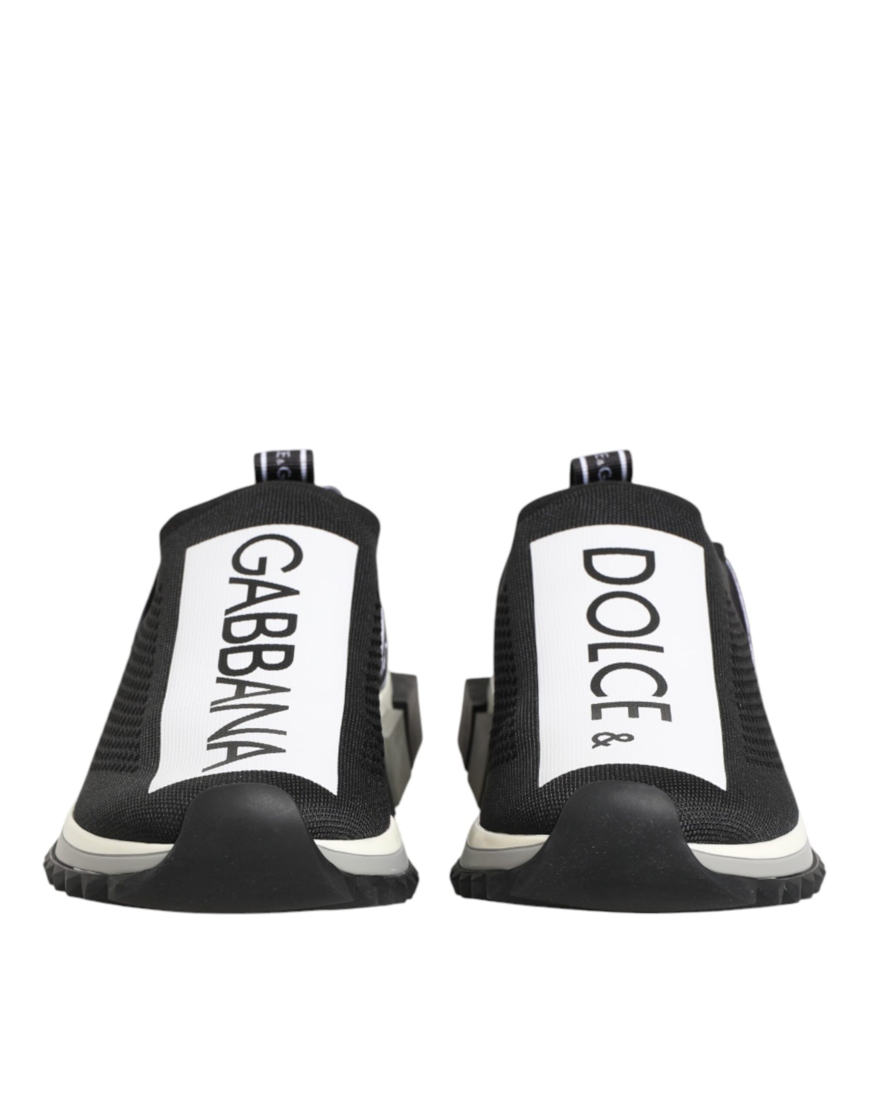 Dolce & Gabbana Black Slip On Sorrento Men Sneakers Shoes | Regal Royce