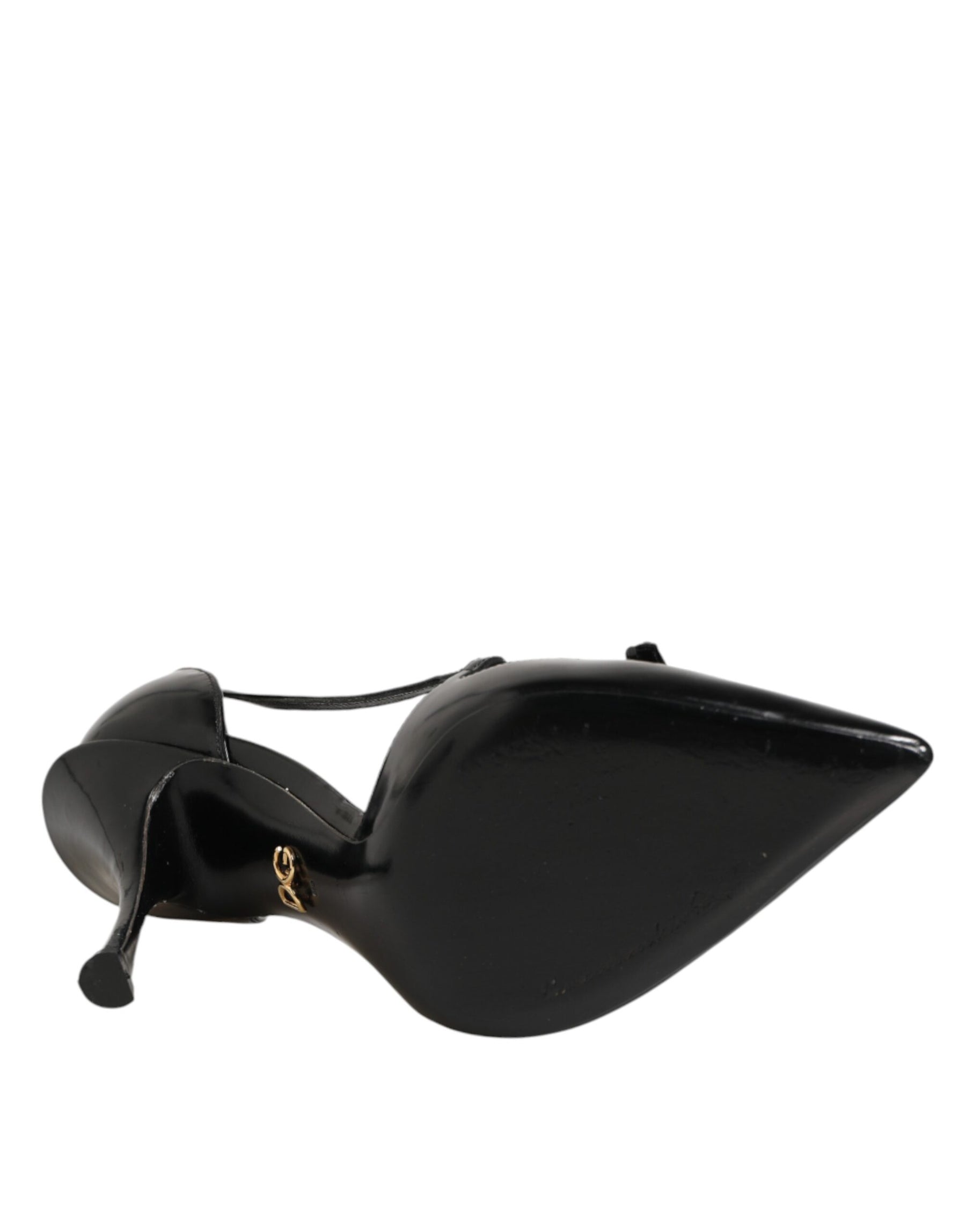 Dolce & Gabbana Black Patent Leather High Heels Pumps Shoes | Regal Royce