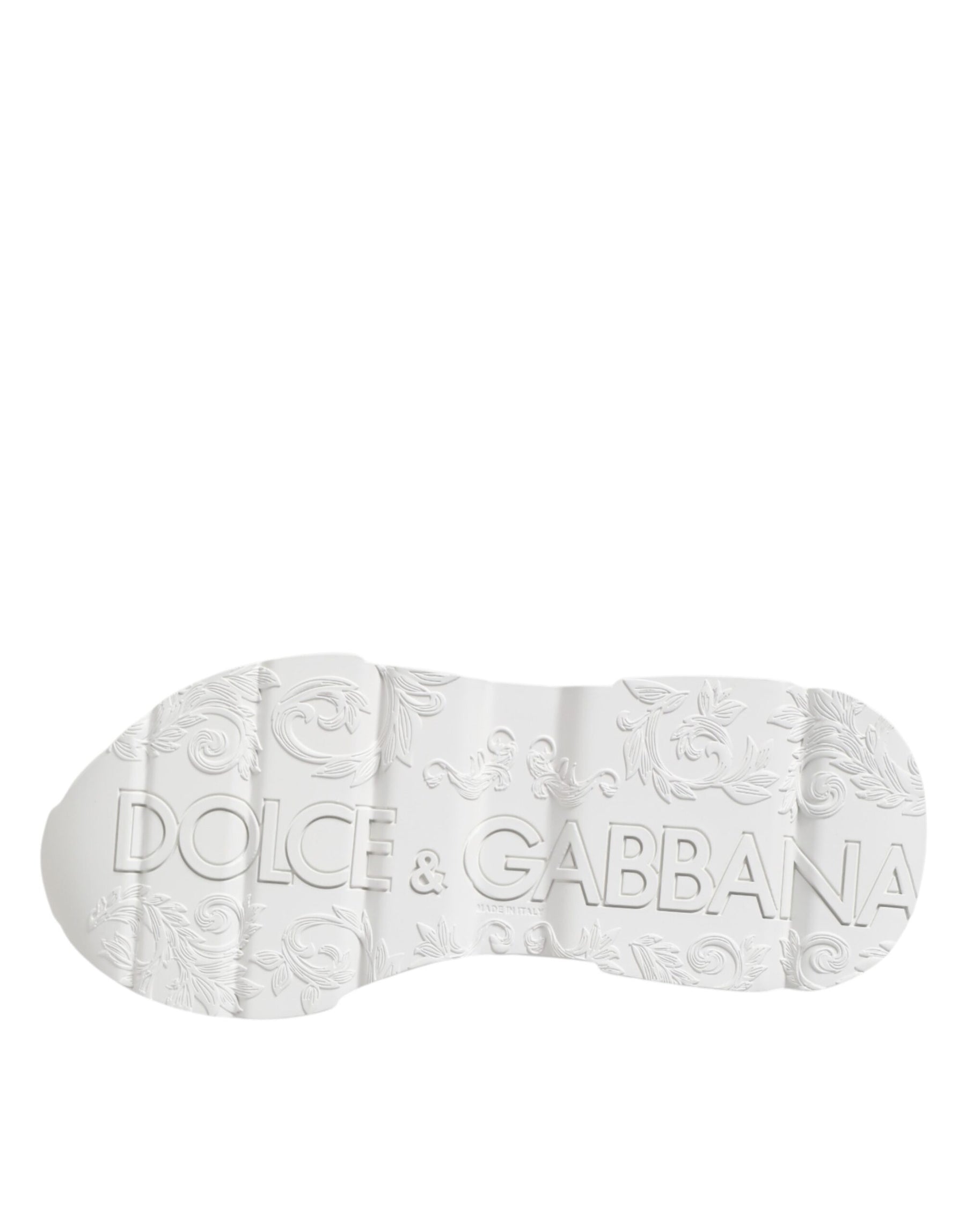 Dolce & Gabbana White Leather Daymaster Low Top Sneakers Shoes | Regal Royce