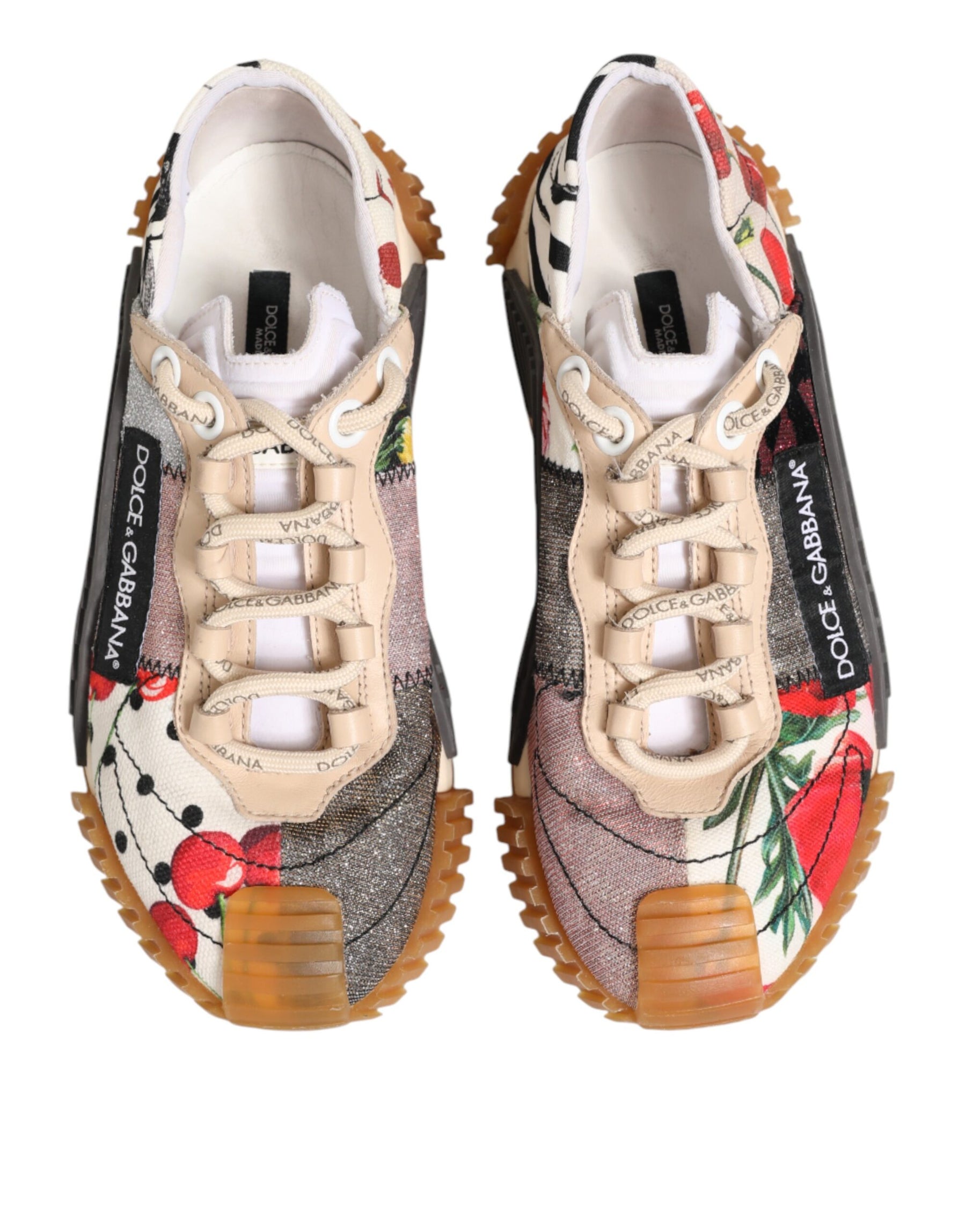 Dolce & Gabbana Multicolor Cherry NS1 Sneakers Shoes | Regal Royce