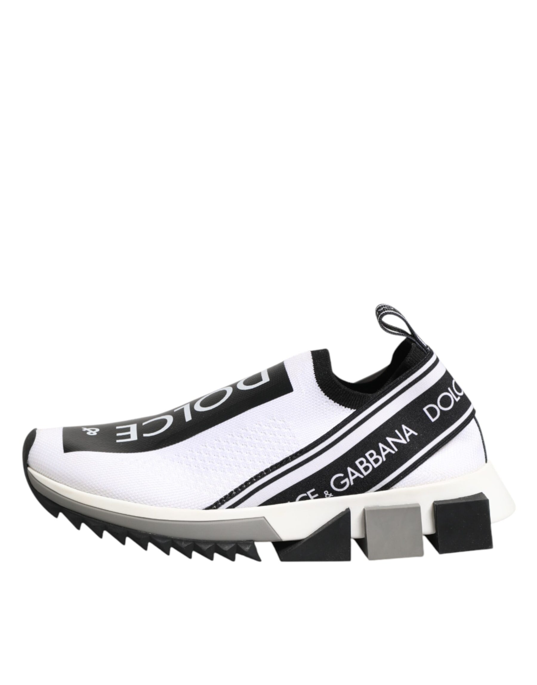 Dolce & Gabbana White Logo Low Top Sorrento Sneakers Shoes | Regal Royce