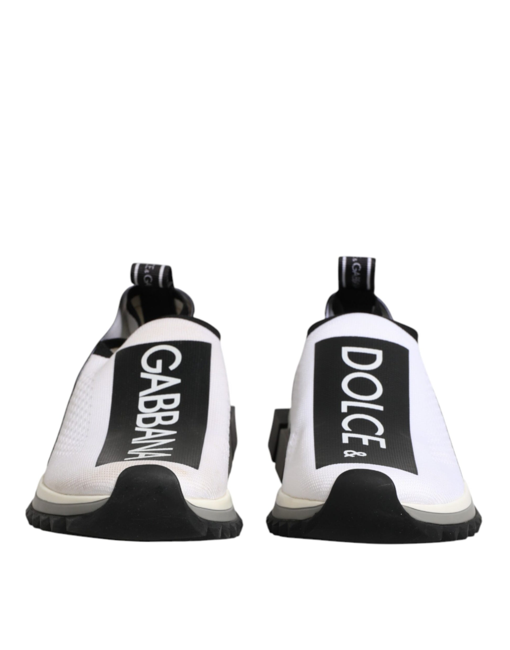 Dolce & Gabbana White Logo Low Top Sorrento Sneakers Shoes