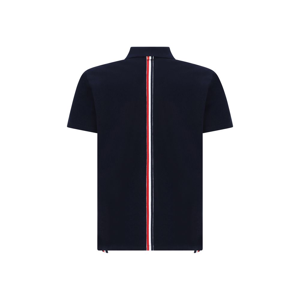 Thom Browne Blue Cotton Polo Shirt | Regal Royce