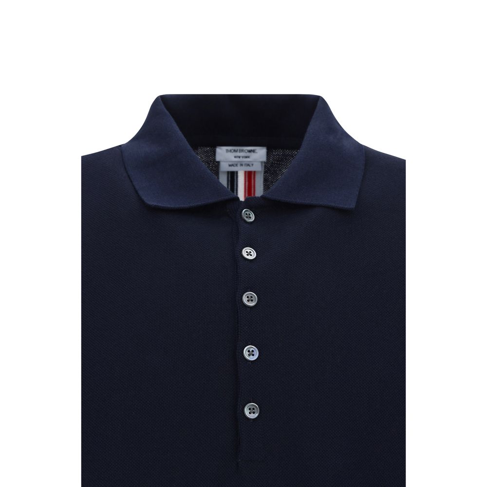 Thom Browne Blue Cotton Polo Shirt | Regal Royce