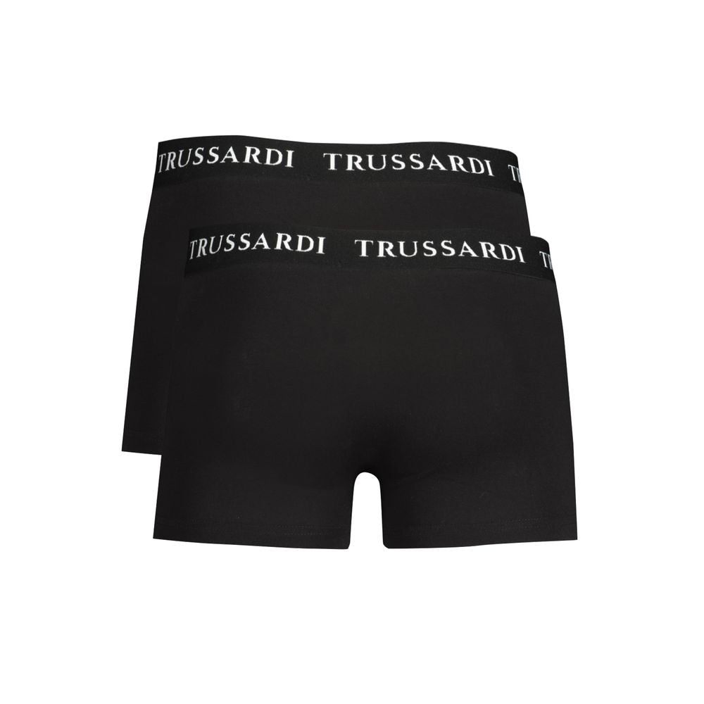 Trussardi Nero Cotton Men's Boxer Brief | Regal Royce