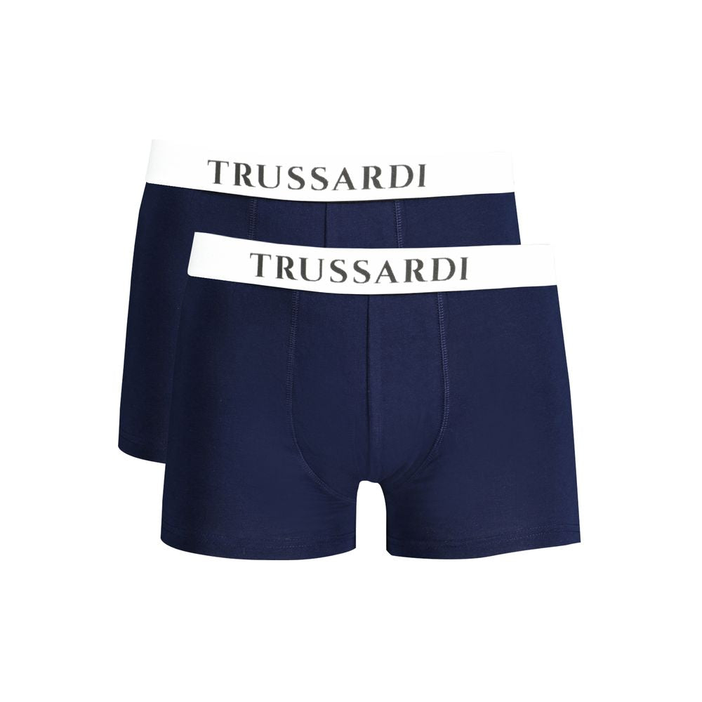 Trussardi Blu Cotton Men Underwear | Regal Royce