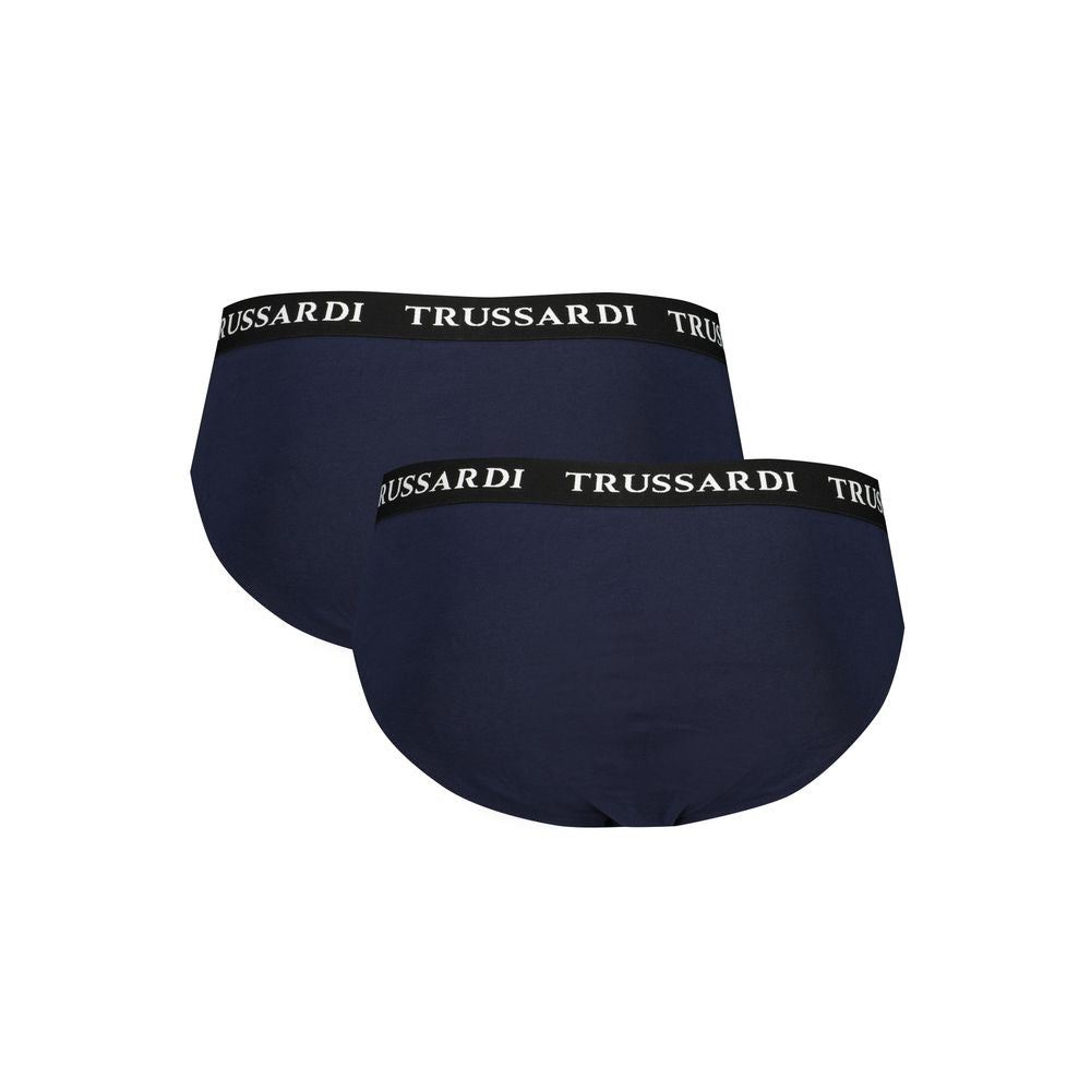 Trussardi Blue Cotton Underwear