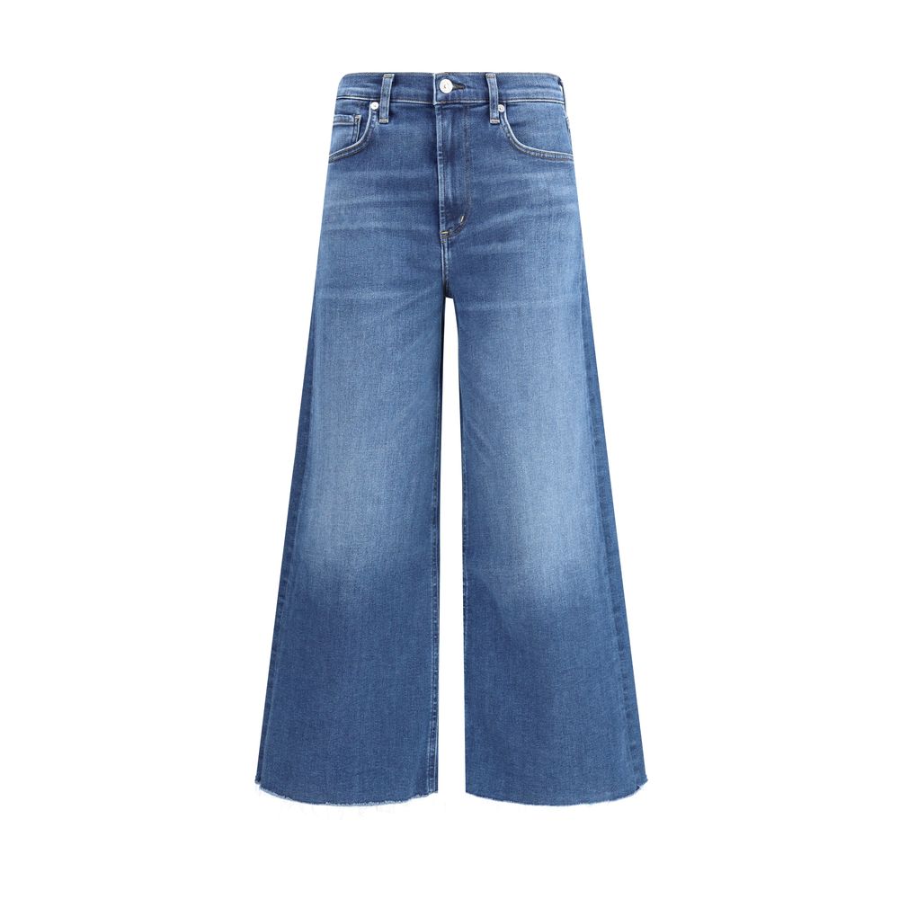 Citizens of Humanity Blue Cotton Cropped Jeans | Regal Royce