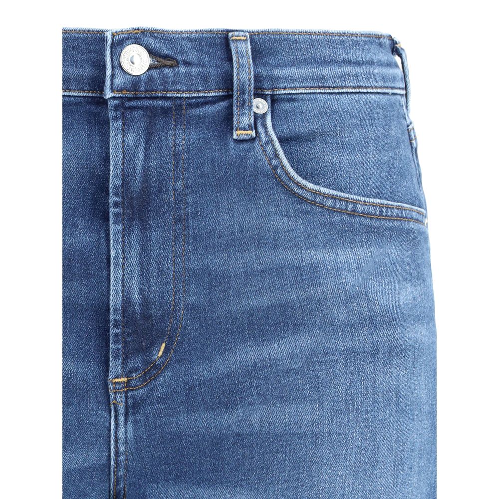 Citizens of Humanity Blue Cotton Cropped Jeans | Regal Royce