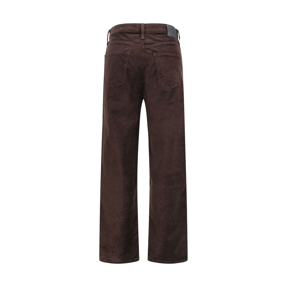 Citizens of Humanity Brown Cotton Straight-Leg Jeans | Regal Royce