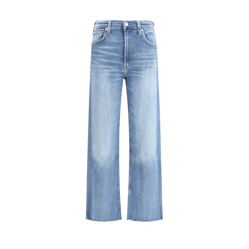 Citizens of Humanity Blue Cotton Straight-Leg Jeans | Regal Royce