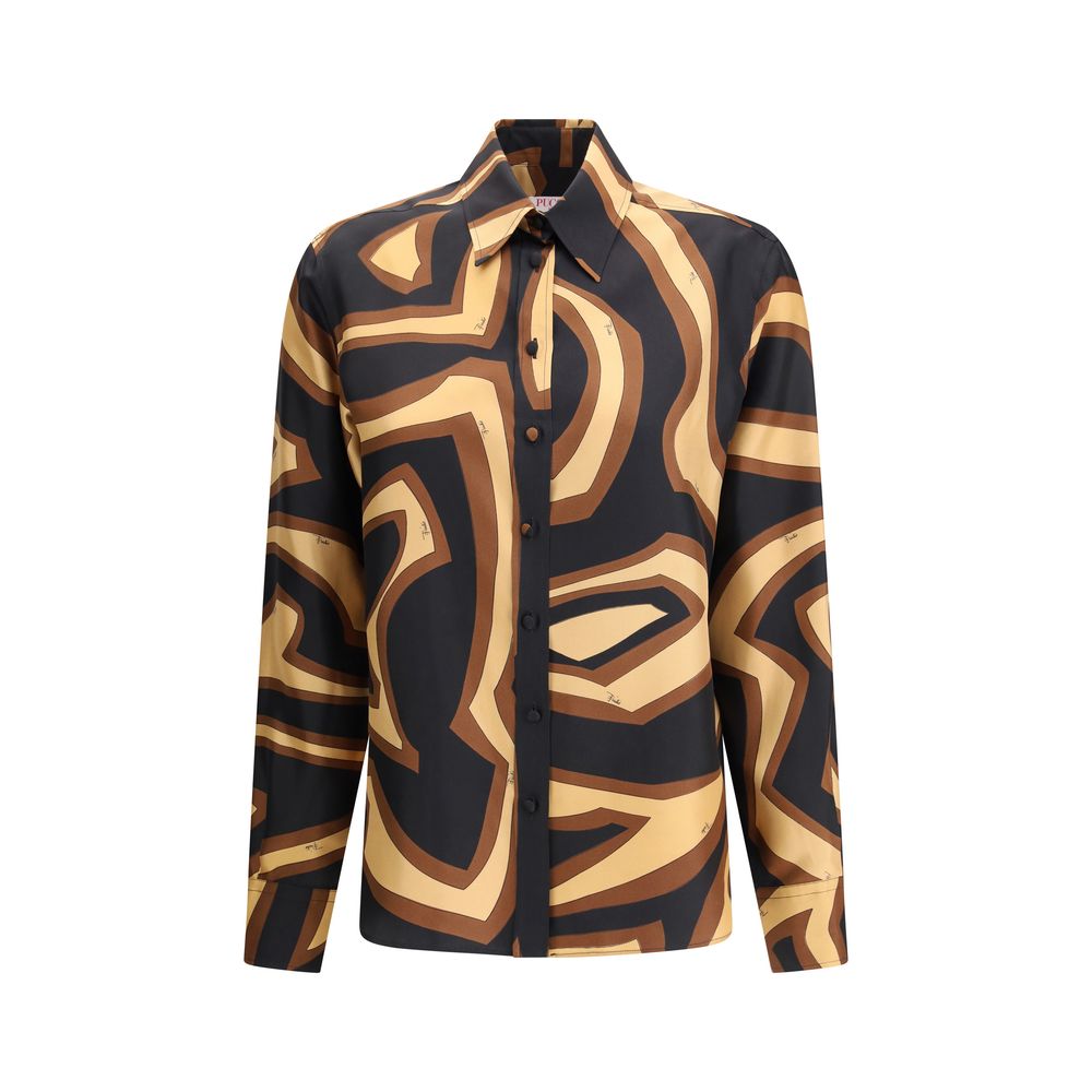Emilio Pucci Multicolor Silk Pattern Shirt | Regal Royce