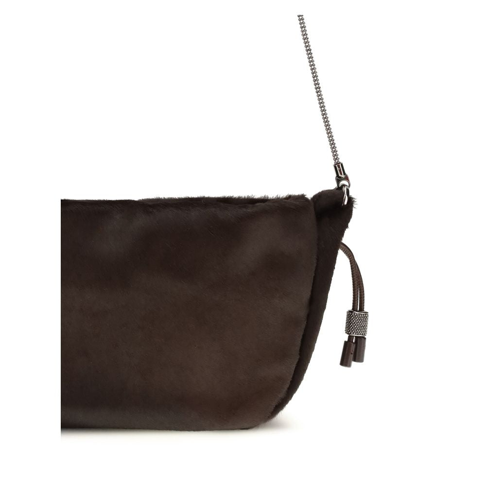 Brunello Cucinelli Brown Fur Shoulder Bag | Regal Royce