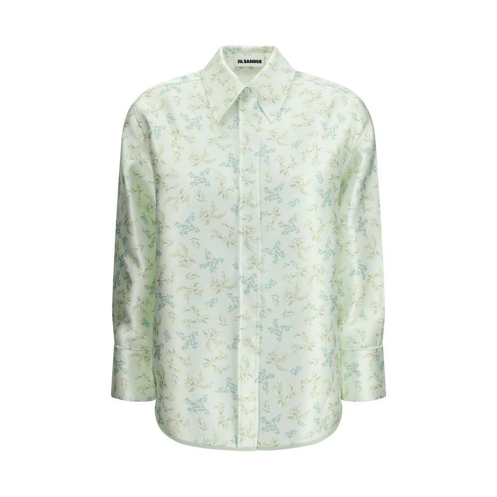 Jil Sander Bicolor Silk Pattern Shirt | Regal Royce