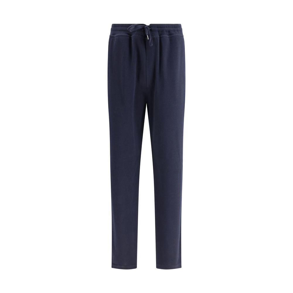 Brunello Cucinelli Blue Cashmere Casual Pants | Regal Royce