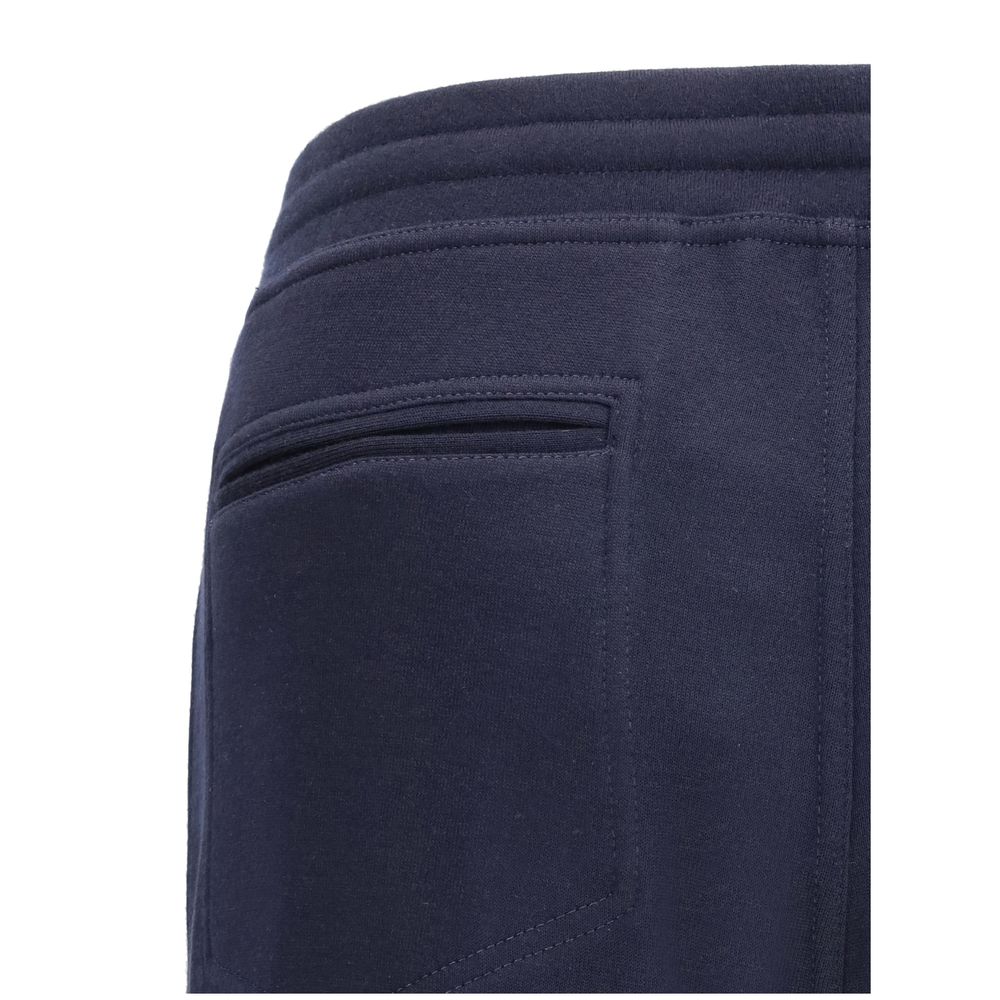 Brunello Cucinelli Blue Cashmere Casual Pants | Regal Royce