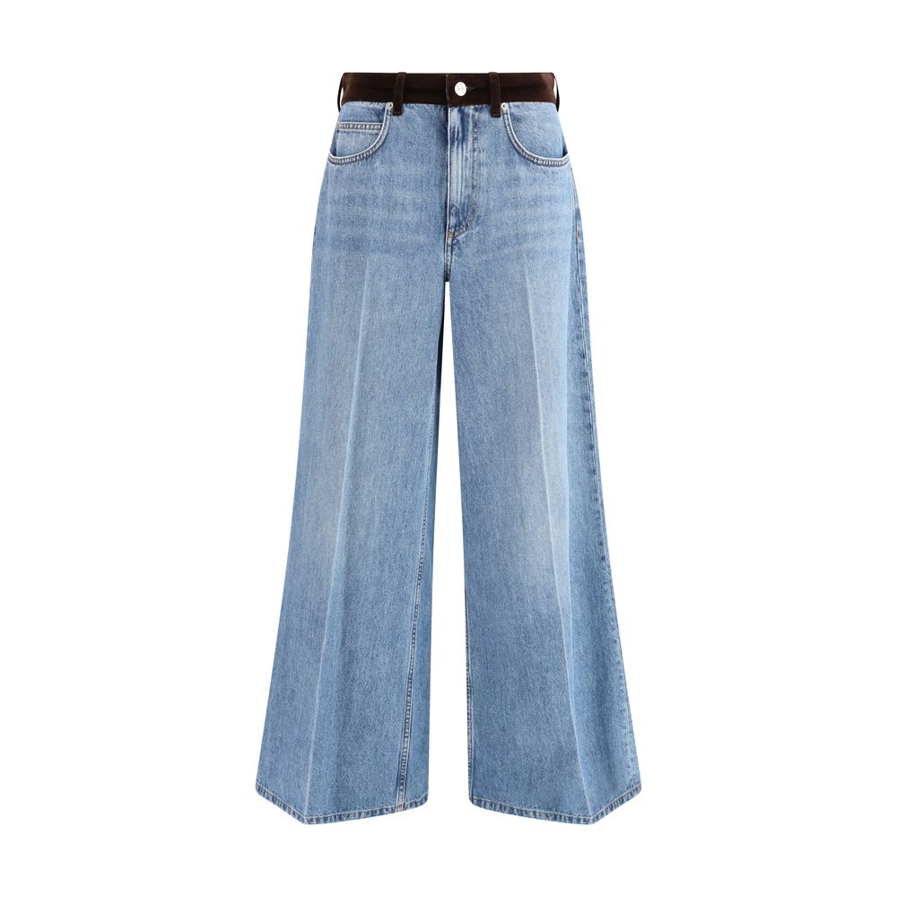 Marni Light Blue Cotton High-Waisted Jean | Regal Royce