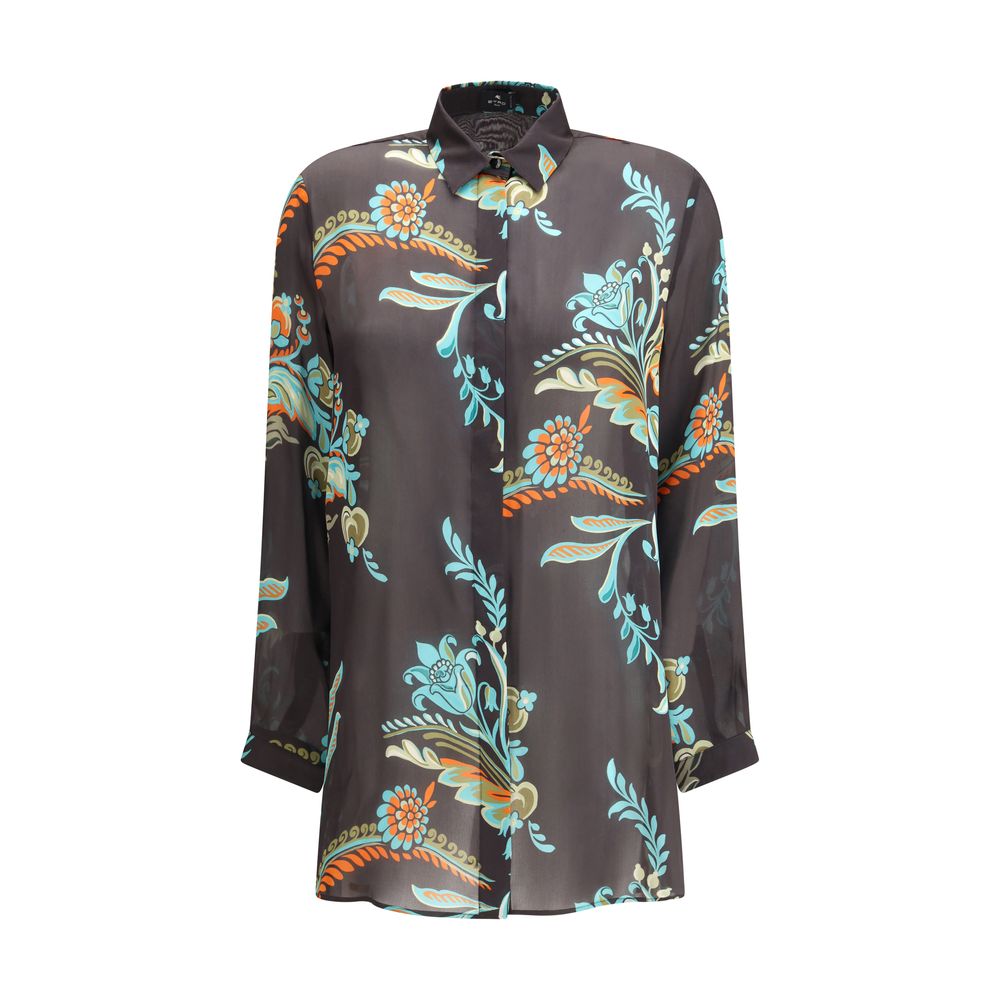 Etro Multicolor Silk Pattern Shirt | Regal Royce