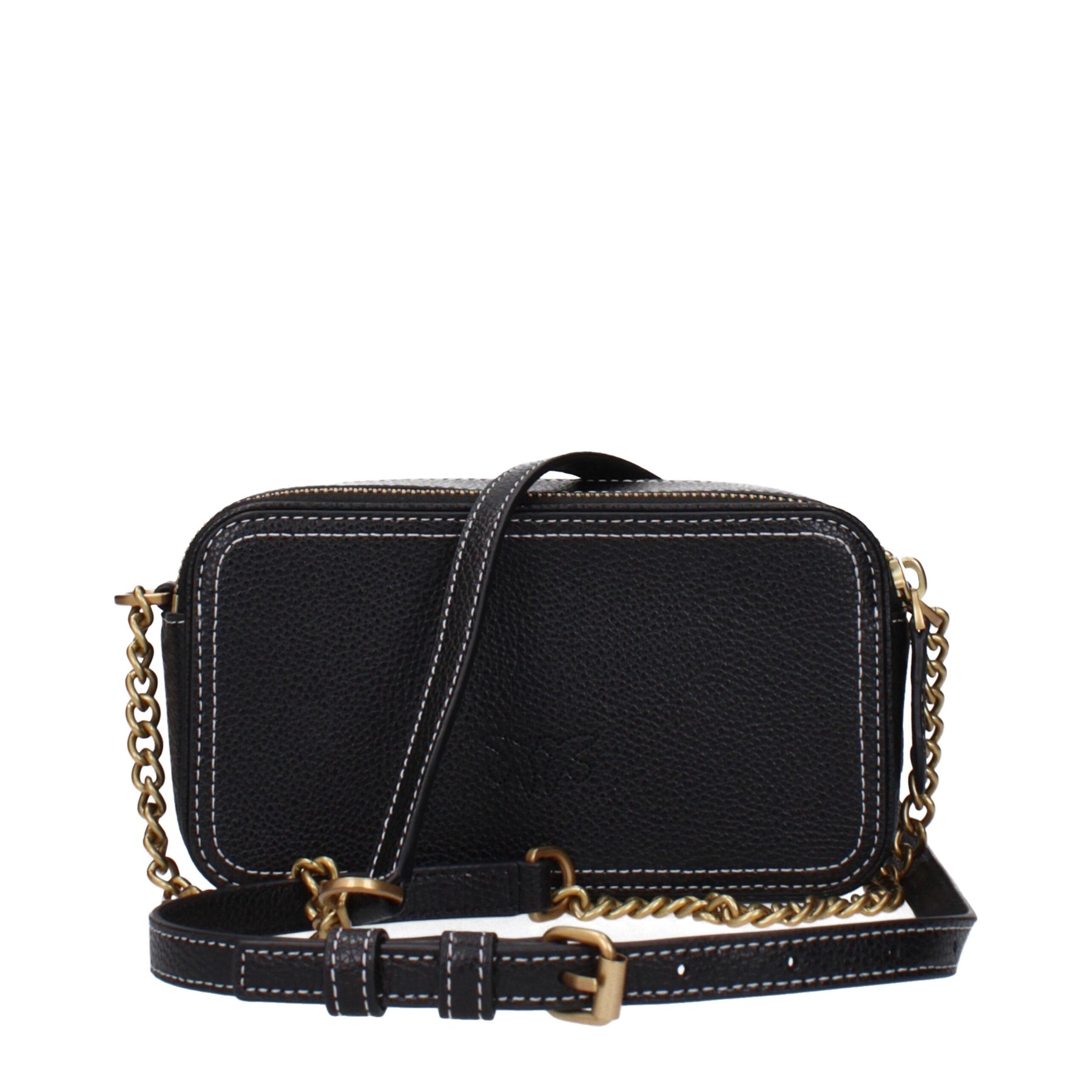 PINKO Black Leather Crossbody Bag | Regal Royce